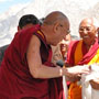 Далай-лама посетил гималайские монастыри Ярма Гонбо и Дискет