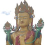 Его Святейшество Далай-лама освятил статую Майтреи в монастыре Дискет