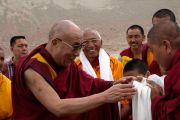 Далай-лама прибыл в долину Нубра, Ладак 20 июля 2010.