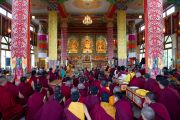Далай-лама дает учения в монастыре Дорзонг  Тубтен Донгак Рабгьял Чолинг 12 сентября 2010. Фото: Магюэль Бауэр