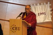 Его Святейшество Далай-лама в Центрально-Европейском университете, Будапешт, Венгрия, 20 сентября 2010 г.