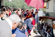 Далай-лама во время празднования 50-летия Тибетской детской деревни, Дхарамсала, 30 октября 2010 г.