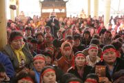 Его Святейшество Далай-лама даровал паломникам из Калмыкии, Бурятии, Тувы и других регионов России посвящение Гухьясамаджи. Дхарамсала, Индия. 1 декабря 2010 г.
