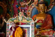 Его Святейшество Далай-лама в монастыре Мани Чокор Линг в Равангле, Сикким, Индия, 19 декабря 2010. Фото Тензин Чойджор (Офис ЕСДЛ)