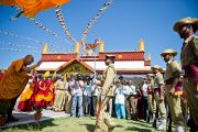 Прибытие Его Святейшества Далай-ламы в монастырь Рато в Мандгоде. Карнатака, Индия, 31 января 2011. Фото: Тензин Чойджор (офис ЕСДЛ)