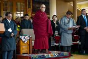 Его Святейшество Далай-лама на торжественном мероприятии по случаю 52-й годовщины Тибетского народного восстания. Дхарамсала, Индия. 10 марта 2011
