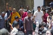 Отъезд Его Святейшества Далай-ламы из Тибетской детской деревни. Дхарамсала, Индия. 4 июня 2011. Фото: Тензин Чойджор (Офис ЕСДЛ)