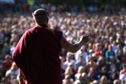 Более 8000 человек пришли послушать Его Святейшество Далай-ламу. Брисбен, Австралия. 17 июня. Фото: Rusty Stewart/DLAI