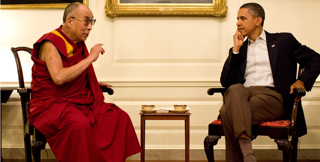 Его Святейшество Далай-лама встретился в президентом Обамой
