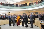 Его Святейшество Далай-лама в парламенте земли Гессен. Висбаден, Германия. 23 августа 2011. Фото: Tibet Bureau Geneva