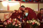 Встреча Его Святейшества Далай-ламы со студентами. Улан-Батор, Монголия. 8 ноября 2011. Фото: Игорь Янчоглов