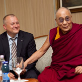 Его Святейшество Далай-лама прибыл в культурную столицу Европы-2012 Марибор, Словения