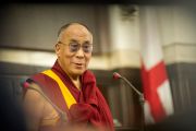 Его Святейшество Далай-лама выступает в мэрии Милана, Италия. 26 июня 2012 г. Фото: Тензин Чойджор (Офис ЕСДЛ)