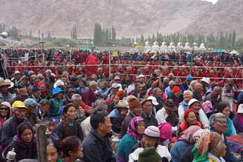 Третий день учений Его Святейшества Далай-ламы в Лехе