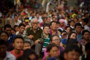 На учения Его Святейшества Далай-ламы в Салугаре собрались более двадцати пяти тысяч человека. Западная Бенгалия, Индия. 28 марта 2013 г. Фото: Тензин Чойджор (офис ЕСДЛ).