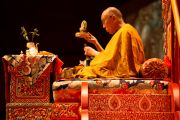 Его Святейшество Далай-лама дарует посвящение Белой Тары. Фрайбург, Швейцария. 14 апреля 2013 г. Фото: Manuel Bauer