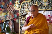 Во время посещения Его Святейшеством Далай-ламой Тибетского института. Рикон, Швейцария. 17 апреля 2013 г. Фото: Manuel Bauer