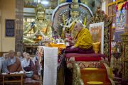 Заключительный день трехдневных учений Его Святейшества Далай-ламы, которые проводились в главном тибетском храме по просьбе группы буддистов из Кореи. Дхарамсала, Индия. 27 августа 2013 г. Фото: Тензин Чойджор (офис ЕСДЛ)