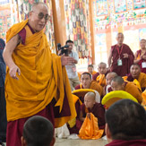 Далай-лама прибыл в монастырь Сера близ Билакуппе
