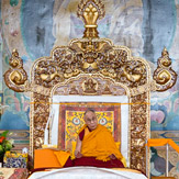 Седьмой день учений Далай-ламы по ламриму в монастыре Сера Чже