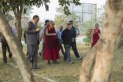Его Святейшество Далай-лама в резиденции губернатора штата в Райпуре. Штат Чаттисгарх, Индия. 15 января 2014 г. Фото: Тензин Чойджор (офис ЕСДЛ)
