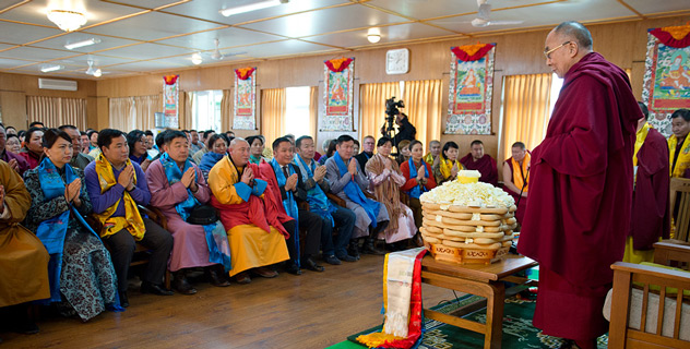 Его Святейшество Далай-лама встретился с монголами в Дхарамсале