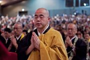 Японские монахи на учениях Его Святейшества Далай-ламы. Коясан, Япония. 13 апреля 2014 г. Фото: Тибетский офис в Японии