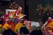 На учениях Его Святейшества Далай-ламы. Коясан, Япония. 13 апреля 2014 г. Фото: Тибетский офис в Японии