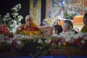 Дээрхийн Гэгээнтэн Далай Лам эхний өдрийн айлдварын үеэр. Латви, Рига. 2014.05.05. Зургийг Дэнзин Чойжор (ДЛО)