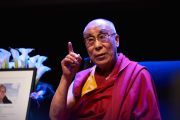 Его Святейшество Далай-лама читает публичную лекцию "Взращивание сострадания в повседневной жизни". Осло, Норвегия. 9 мая 2014 г. Фото: Оливер Адам