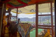 Первый день учений Его Святейшества Далай-ламы в Падуме. Занскар, штат Джамму и Кашмир, Индия. 23 июня 2014 г. Фото: Тензин Чойджор (Офис ЕСДЛ)