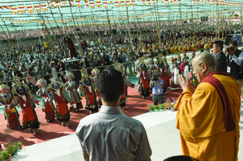 Празднование 79-го дня рождения Его Святейшества Далай-ламы и предварительные учения перед посвящением Калачакры