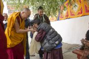 Его Святейшество Далай-лама прибыл в храм Джокханг в Лехе. Ладак, штат Джамму и Кашмир, Индия. 29 июня 2014 г. Фото: Тензин Чойджор (офис ЕСДЛ)