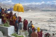 Его Святейшество Далай-лама в монастыре Петхуб в Лехе. Ладак, штат Джамму и Кашмир, Индия. 29 июня 2014 г. Фото: Тензин Чойджор (офис ЕСДЛ)