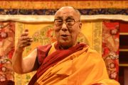 Его Святейшество Далай-лама в первый день учений. Гамбург, Германия. 24 августа 2014 г. Фото: Мануэль Бауэр.