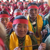 Учения Далай-ламы для монгольских буддистов завершились посвящением Авалокитешвары Джинасагары
