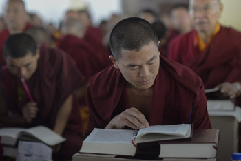 Третий день учений Его Святейшества Далай-ламы на юге Индии