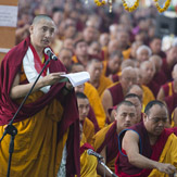 Последний день учений Далай-ламы по ламриму в монастыре Ганден Джангце