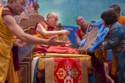На учениях Его Святейшества Далай-ламы для буддистов России в Дели (Индия). 18 декабря 2014 г. Фото: Тензин Чойджор (офис ЕСДЛ)
