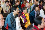 На встрече Его Святейшества Далай-ламы с тибетцами, живущими в Дании и соседних странах. Копенгаген, Дания. 10 февраля 2015 г. Фото: Джереми Рассел (офис ЕСДЛ).