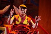 Его Святейшество Далай-лама читает лекцию "Сила через сострадание и единение" в конференц-центре "Белла". Дания, Копенгаген. 11 февраля 2015 г. Фото: Оливье Адам.