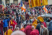 Его Святейшество Далай-лама прибыл в институт Лунгрик Джампеллинг в монастыре Палпунг Шераблинг. Верхний Бхатту, штат Химачал-Прадеш, Индия. 12 марта 2015 г. Фото: Тензин Чойджор (офис ЕСДЛ)