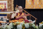 Его Святейшество Далай-лама дарует учения в Явиц-центре. Нью-Йорк, США. 9 июля 2015 г. Фото: Тензин Чойджор (офис ЕСДЛ)