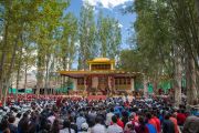 Вид на площадку проведения летней сессии Высшего буддийского совета. Ле, Ладак, штат Джамму и Кашмир, Индия. 29 июля 2015 г. Фото: Тензин Чойджор (офис ЕСДЛ)