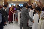 Дээрхийн Гэгээнтэн Далай Лам Бангалорт хүрэлцэн ирэв. Энэтхэг, Карнатака, Бангалор. 2015.12.05
