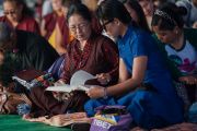 Третий день учений Его Святейшества Далай-ламы в монастыре Ташилунпо. Билакуппе, штат Карнатака, Индия. 22 декабря 2015 г. Фото: Тензин Чойджор (офис ЕСДЛ)