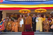 Дээрхийн Гэгээнтэн Далай Лам Диеү Гү сүмийн нээлтэнд үг хэлж байгаа нь. АНУ, Калифорниа, Анахеим хот. 2016.06.19. Гэрэл зургийг Барбара Доүкс