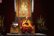 Его Святейшество Далай-лама дарует наставления членам Тибетской ассоциации штата Юта. Солт-Лейк-Сити, штат Юта, США. 22 июня 2016 г. Фото: Джереми Рассел (офис ЕСДЛ)