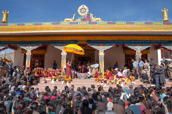 Далай-лама посетил монастырь Дактхок в Ладаке