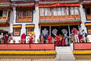 Его Святейшество Далай-лама прибывает в монастырь Сток. Сток, Ладак, штат Джамму и Кашмир, Индия. 8 августа 2016 г. Фото: Тензин Чойджор (офис ЕСДЛ)